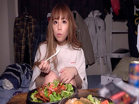 新人部屋飲みドキュメント　まさかの性格良すぎるギャルマ●娘　来栖みくちゃんとお部屋で半中半外ゴム無し部屋呑みSEX　来栖みく　サンプル画像09